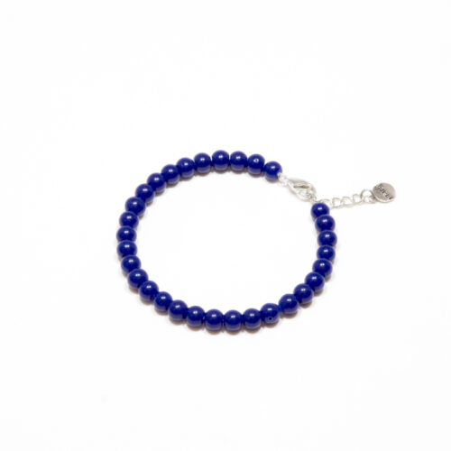 Glasperlen Armband 'Rola Rola' Blaubeere