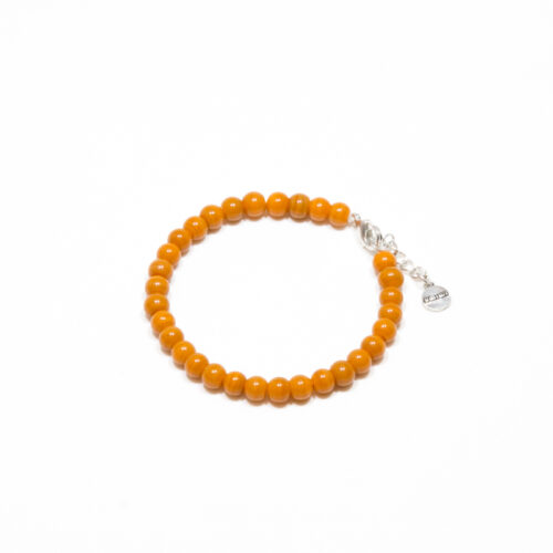 Glasperlen Armband 'Rola Rola' Curry