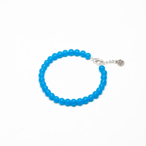 Glasperlen Armband 'Rola Rola' Meeresblau