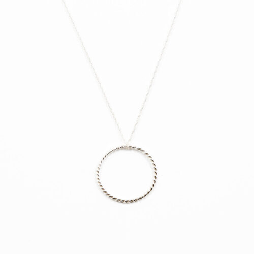 Silber Kettenanhänger 'Structural' gezwirbelt L