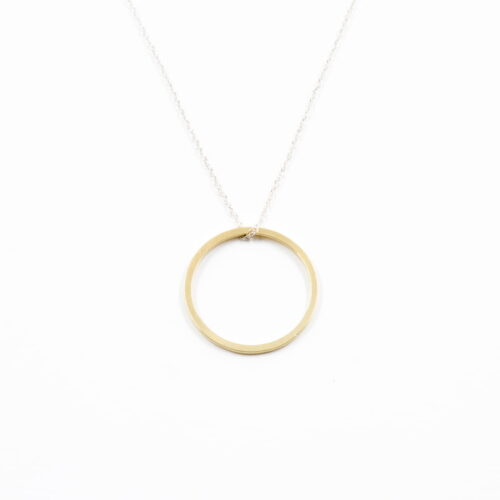 Messing Kettenanhänger 'Structural' glatt L