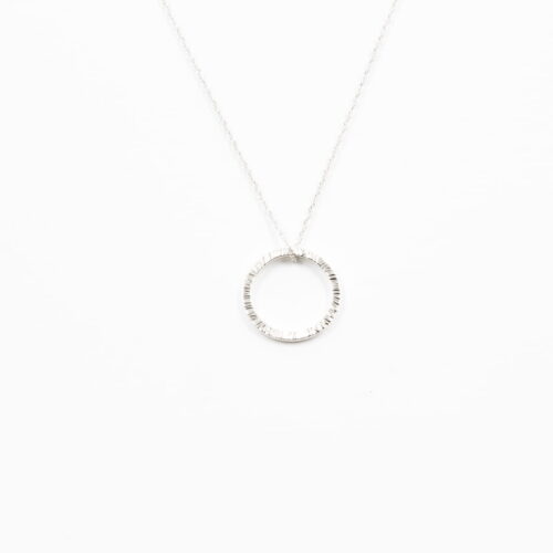 Silber Kettenanhänger 'Structural' gestrichen M