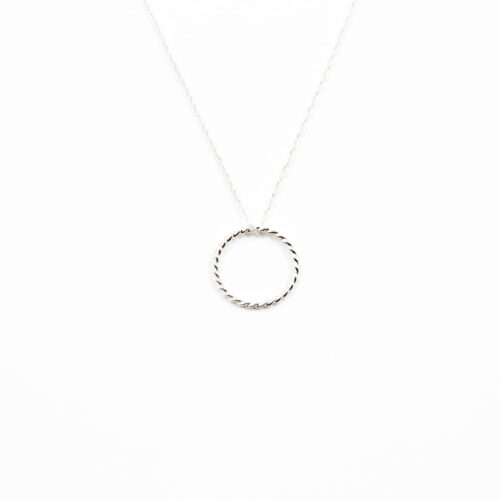 Silber Kettenanhänger 'Structural' gezwirbelt M