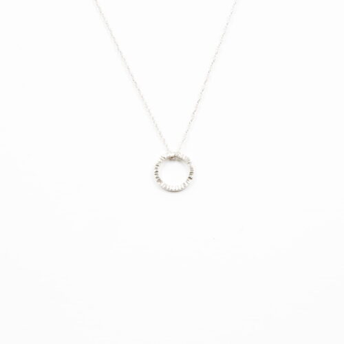 Silber Kettenanhänger 'Structural' gestrichen S