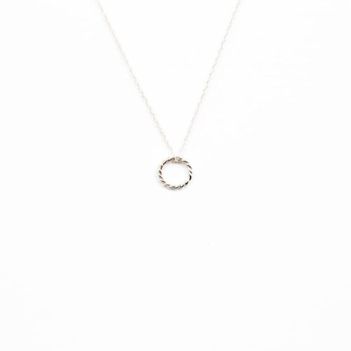 Silber Kettenanhänger 'Structural' gezwirbelt S